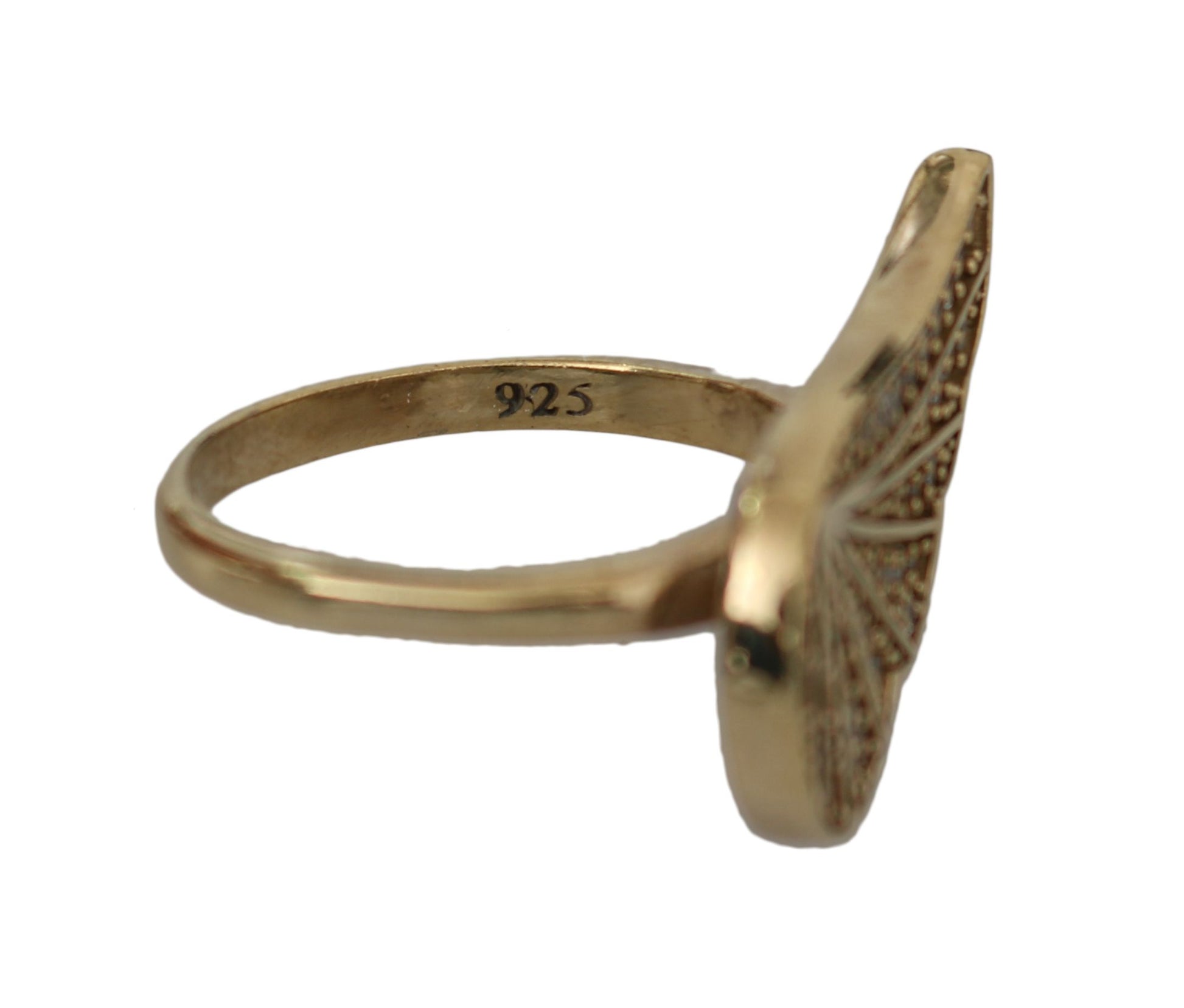 Eleganter Ring mit Gold-Kristallverzierung