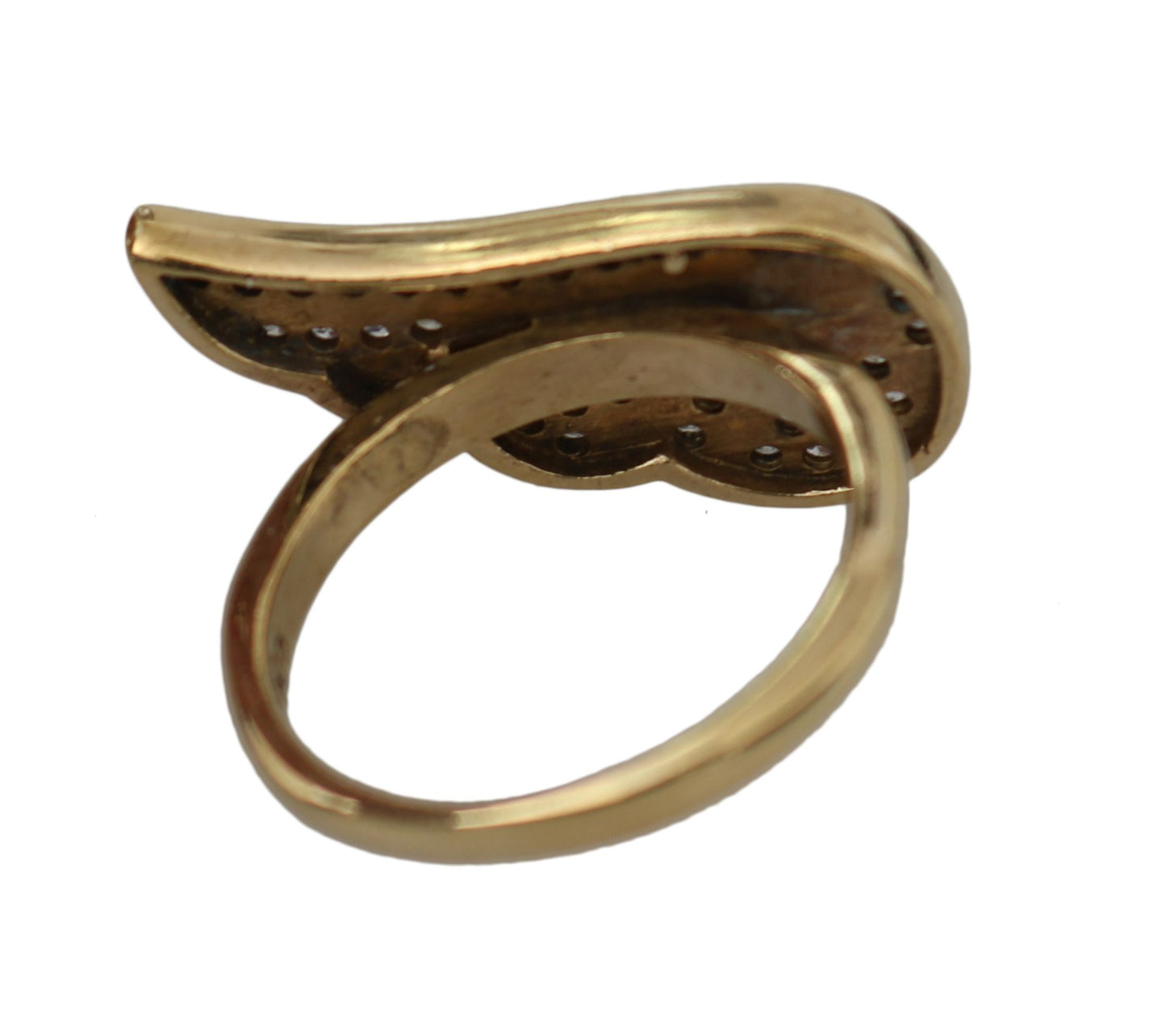 Eleganter Ring mit Gold-Kristallverzierung