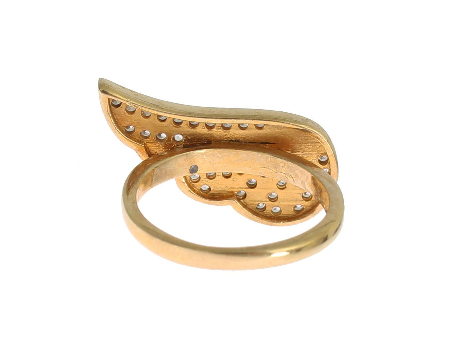 Glamorous Gold Plated Crystal Ring