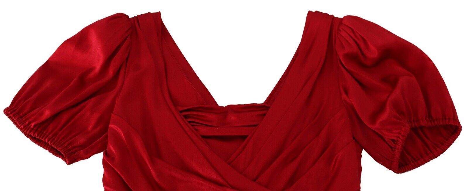 Elegantes rotes Meerjungfrauenkleid aus Stretch-Seide