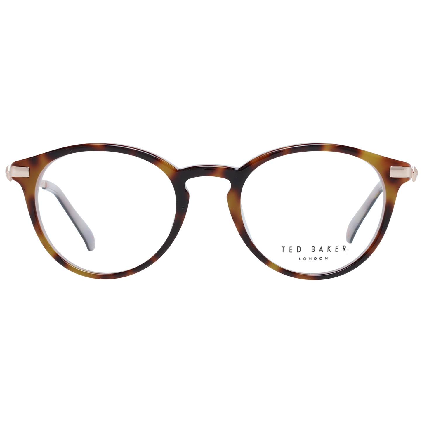 Chic Brown Round Full-Rim Fashion Frames