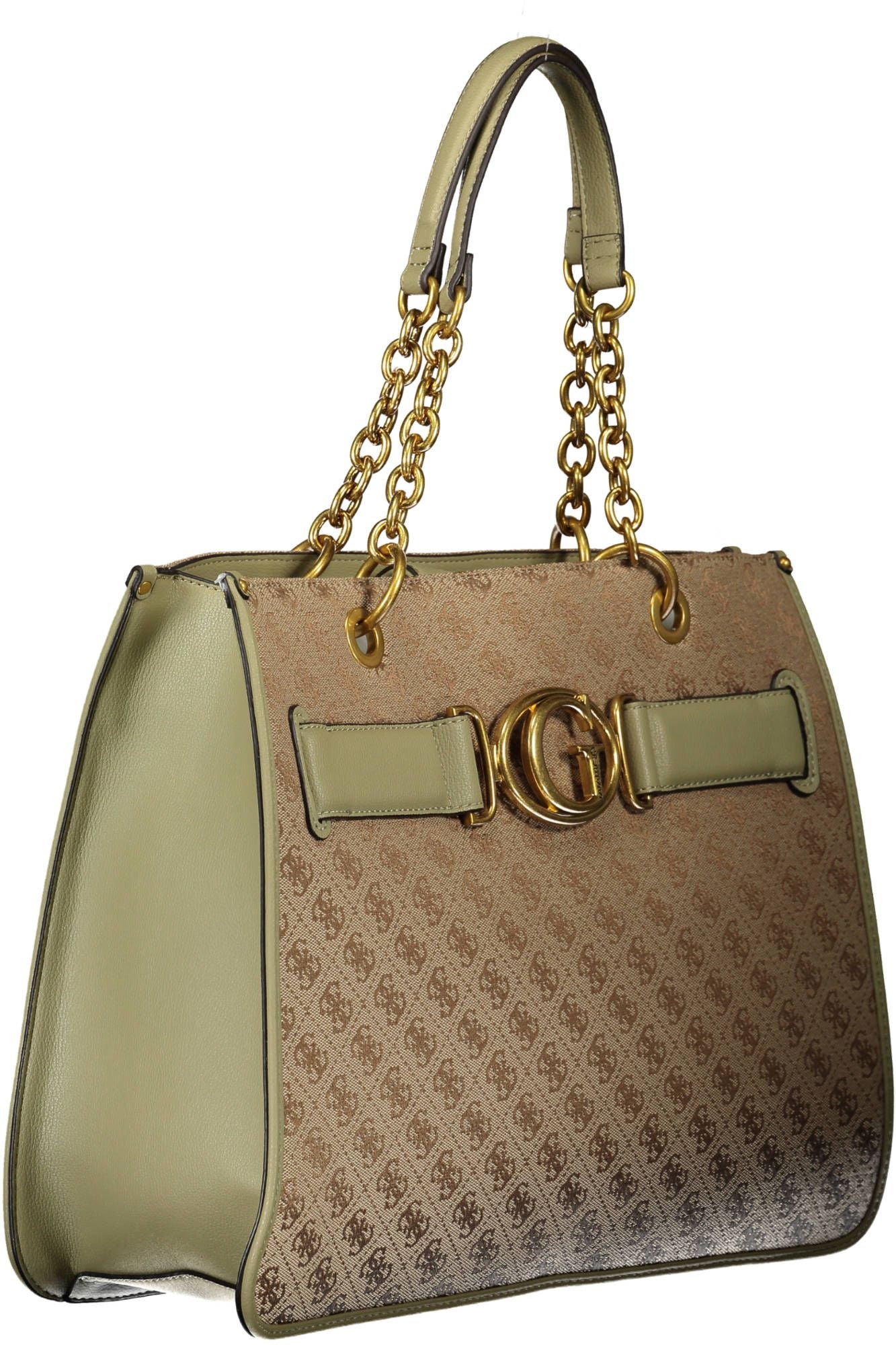 Green Polyester Women Handbag