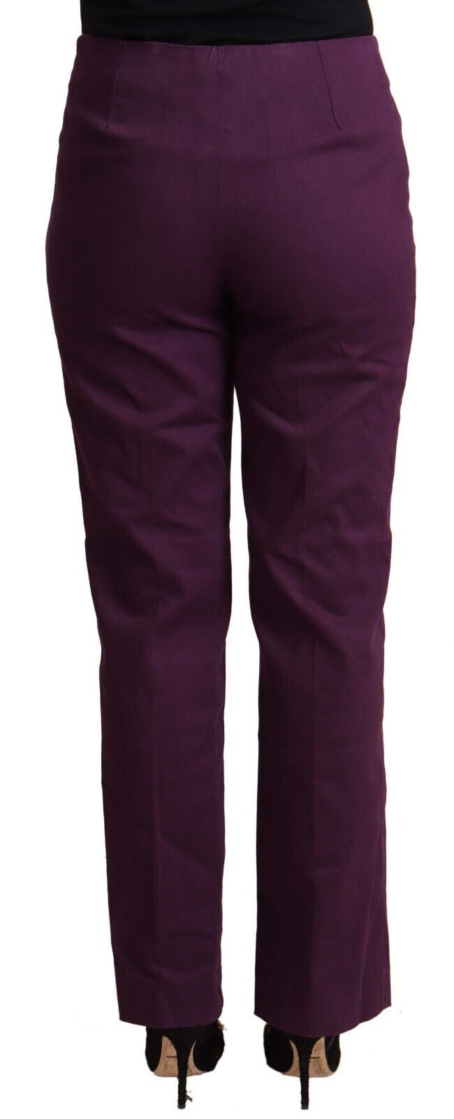 Elegante violette High Waist Tapered Pants