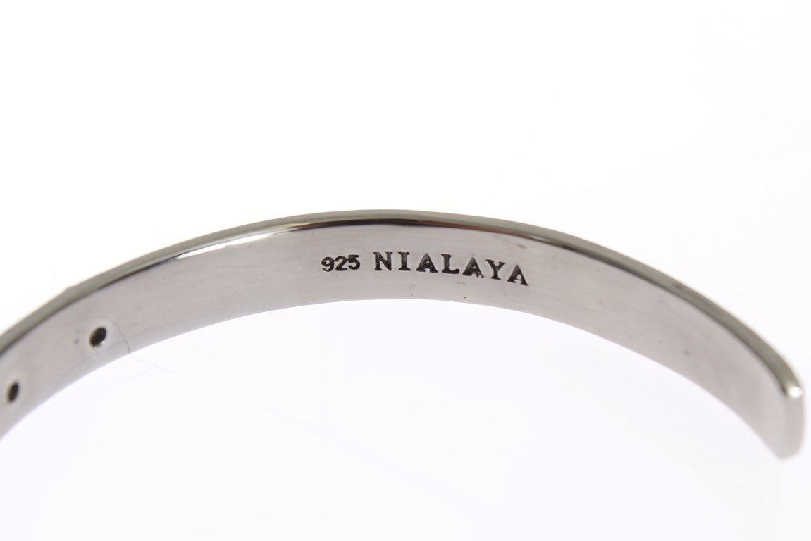 Schicker Nialaya Silber CZ Armreif für Sie