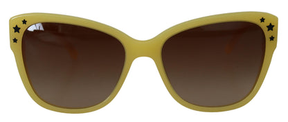 Schicke Sonnenbrille mit Farbverlauf aus gelbem Acetat