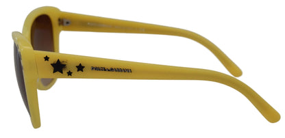 Schicke Sonnenbrille mit Farbverlauf aus gelbem Acetat