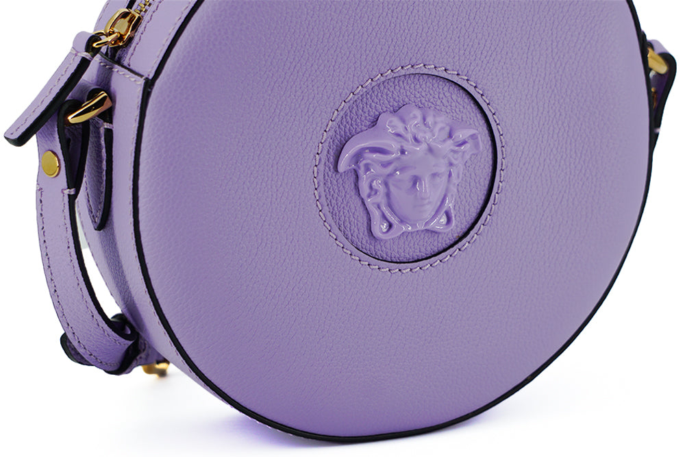 Elegant Purple Round Shoulder Bag