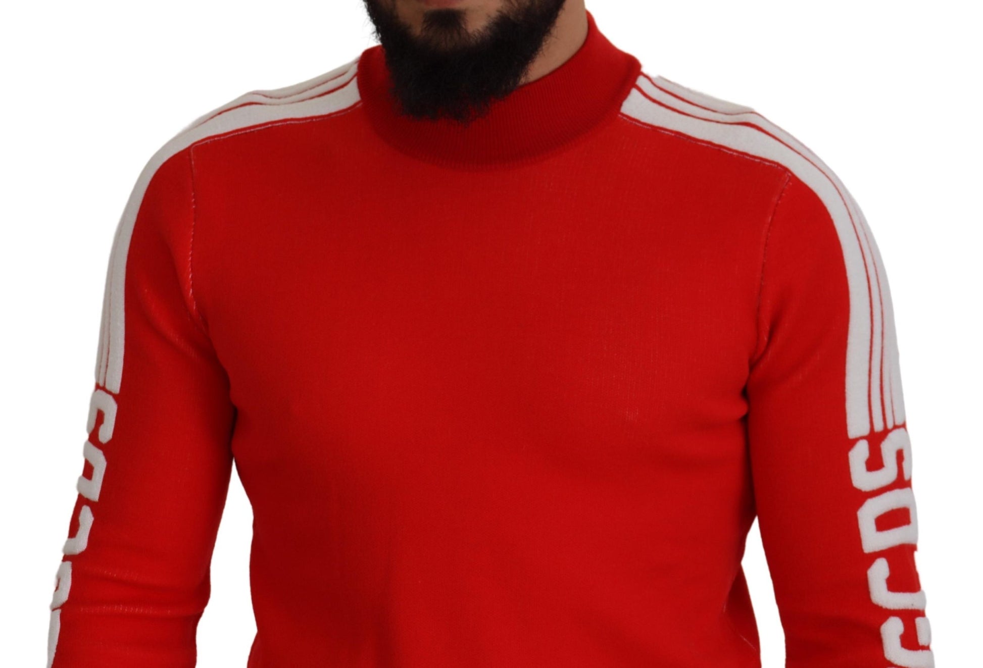 Eleganter roter Pullover für Männer