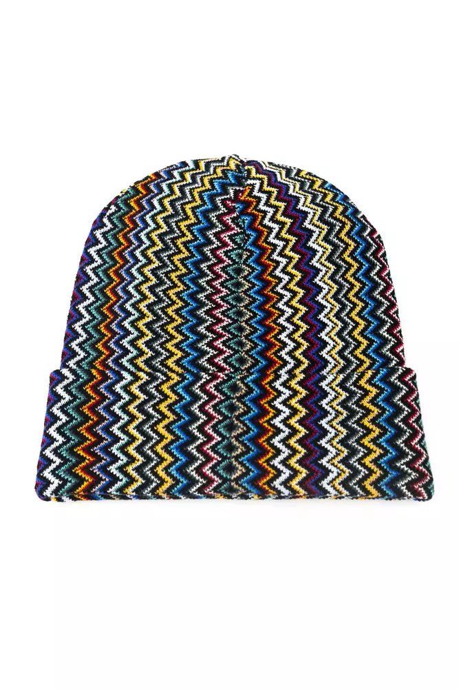 Multicolor Wool Men Hat