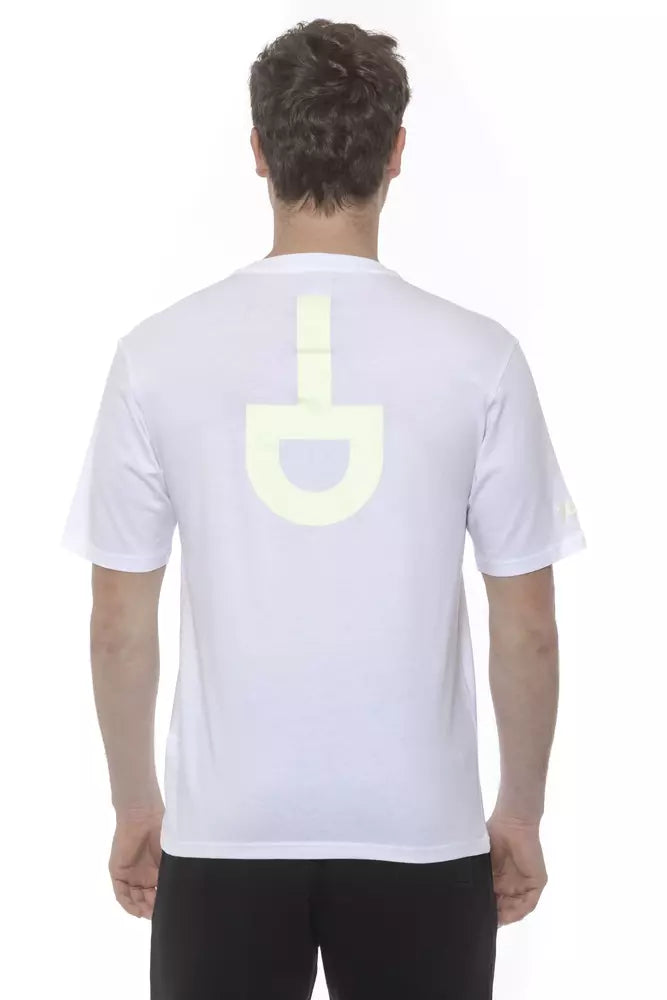 White Cotton Men T-Shirt