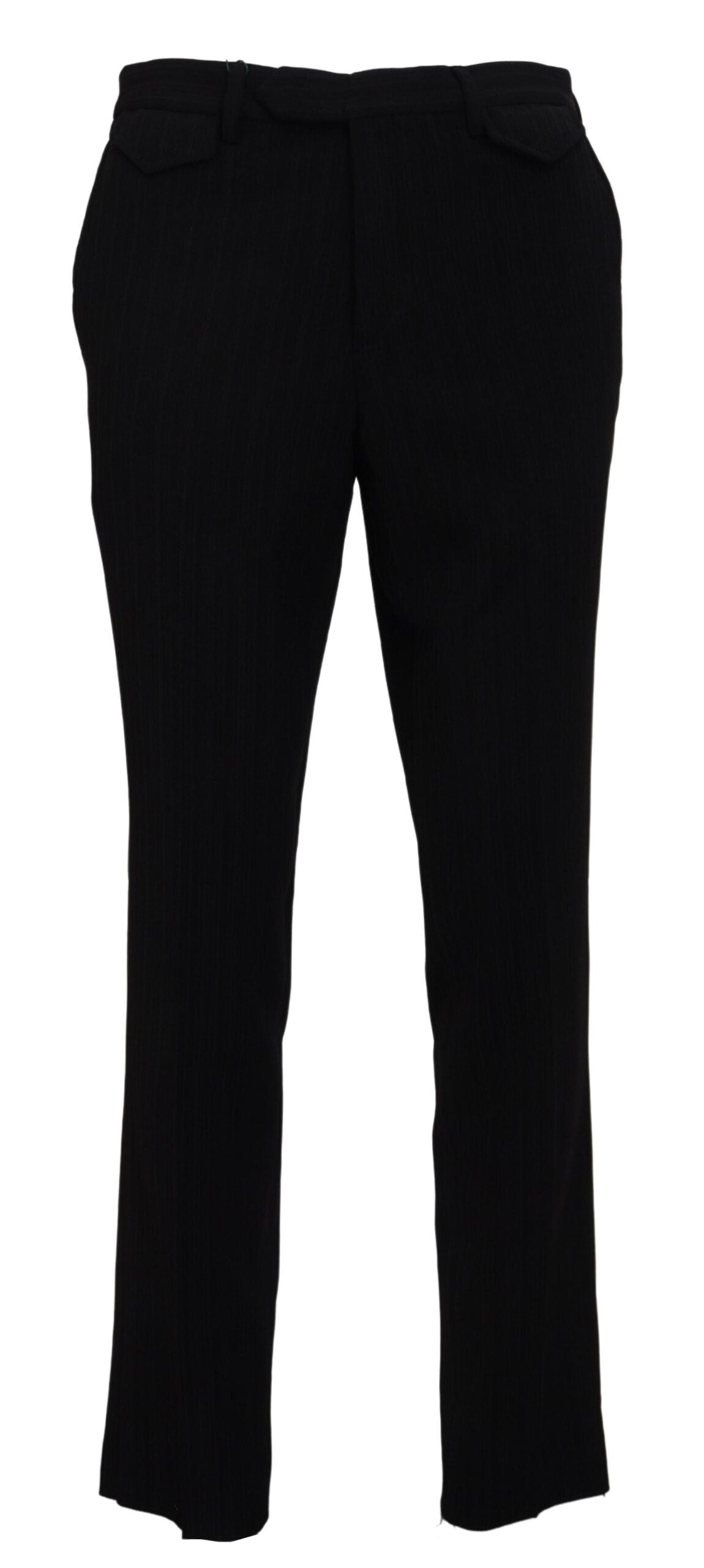 Elegante schwarze italienische Designerhose