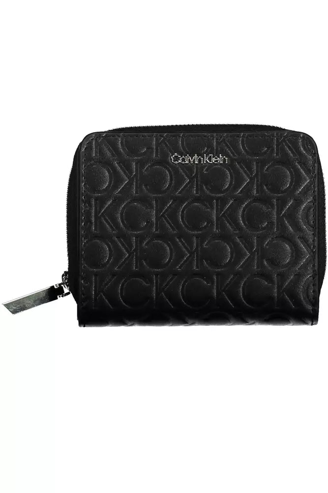 Black Polyester Women Wallet