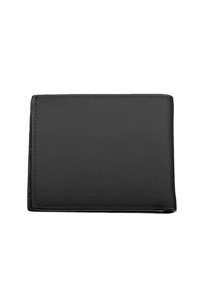 Black Polyester Men Wallet