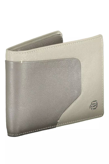 Sleek Bi-Fold Leather Wallet with RFID Block