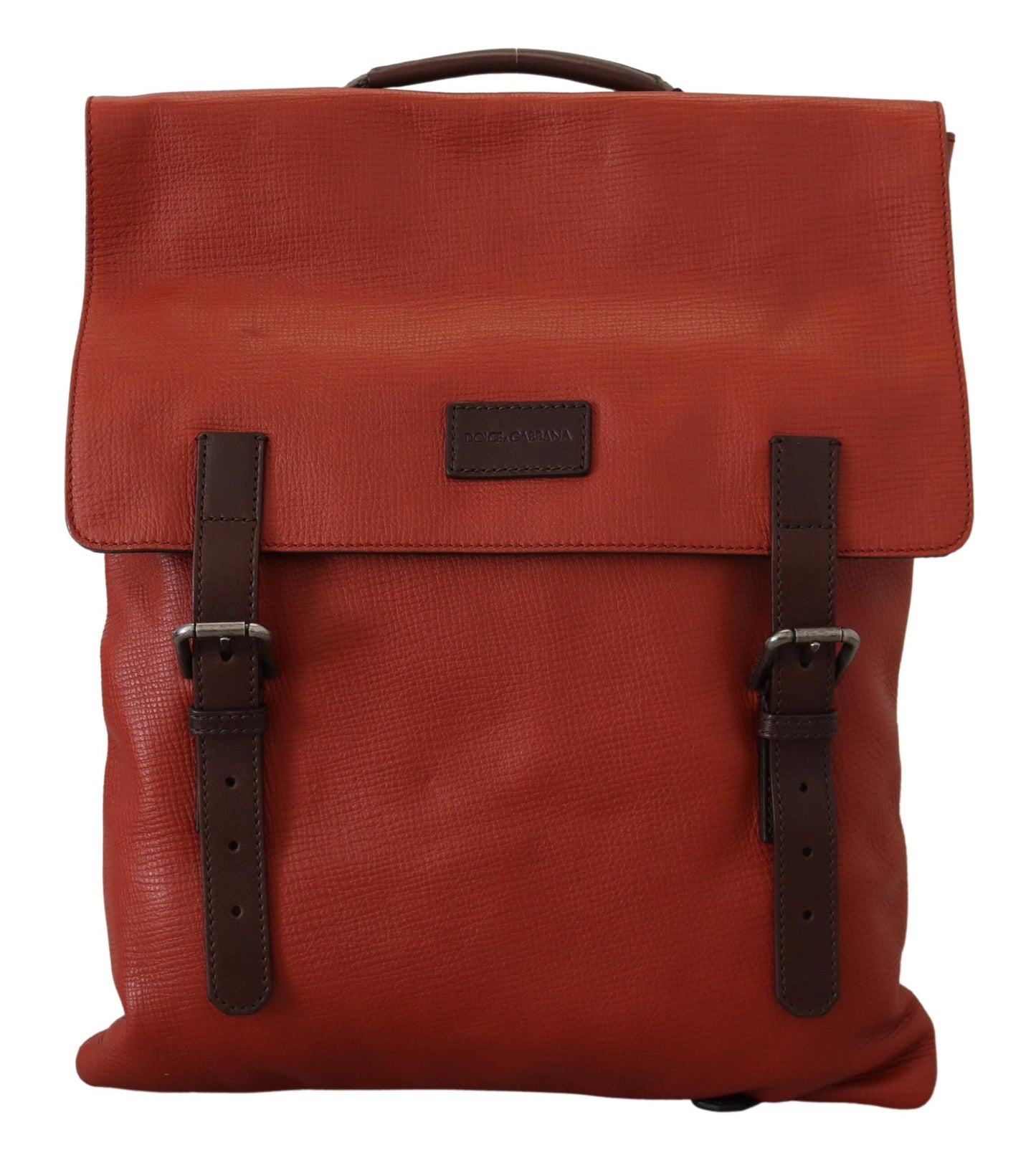 Edler Kalbsleder Rucksack in Orange