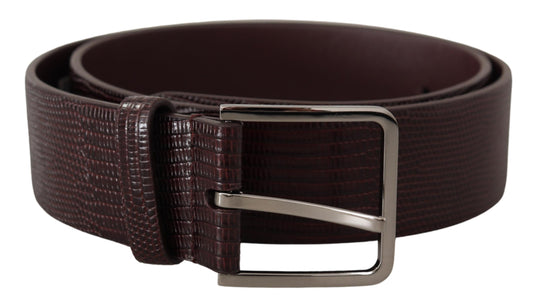 Elegant Dark Brown Leather Belt