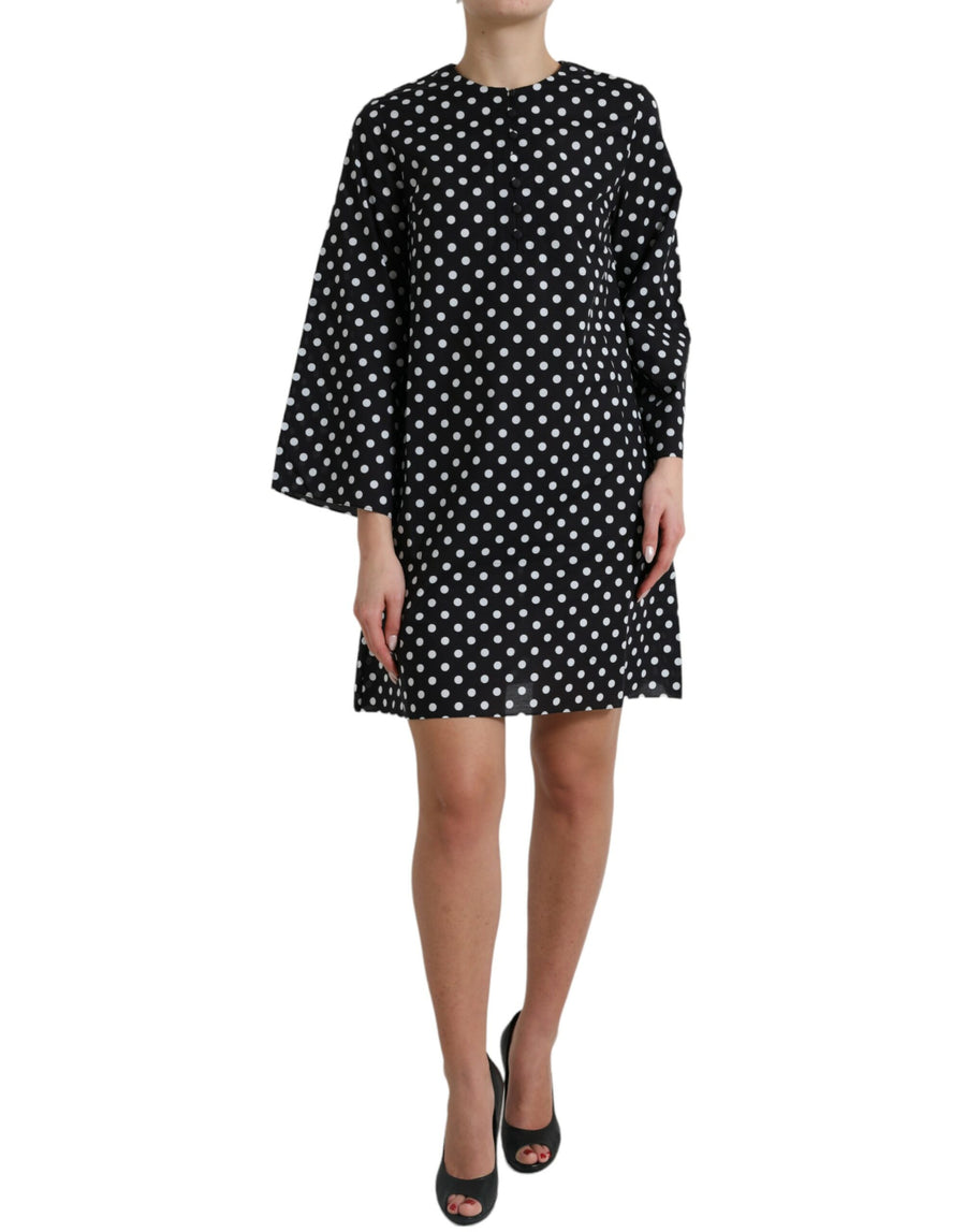 Elegantes Polka Dot Shift Minikleid