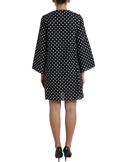 Elegantes Polka Dot Shift Minikleid