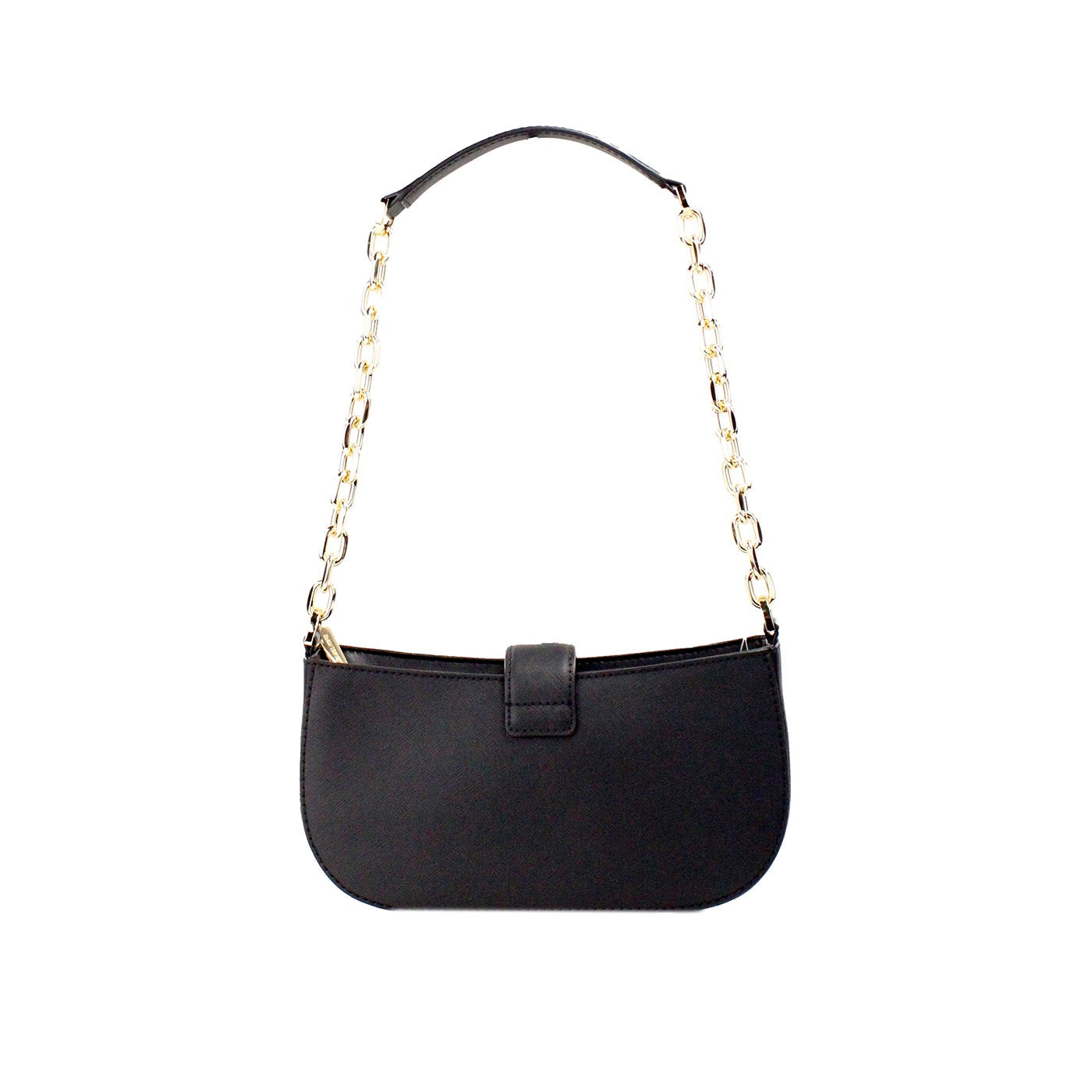 Carmen Small Black Haircalf Pouchette Shoulder Crossbody Bag