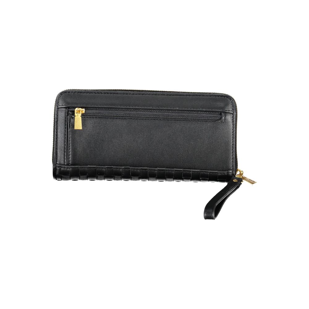 Elegant Black Multi-Compartment Wallet