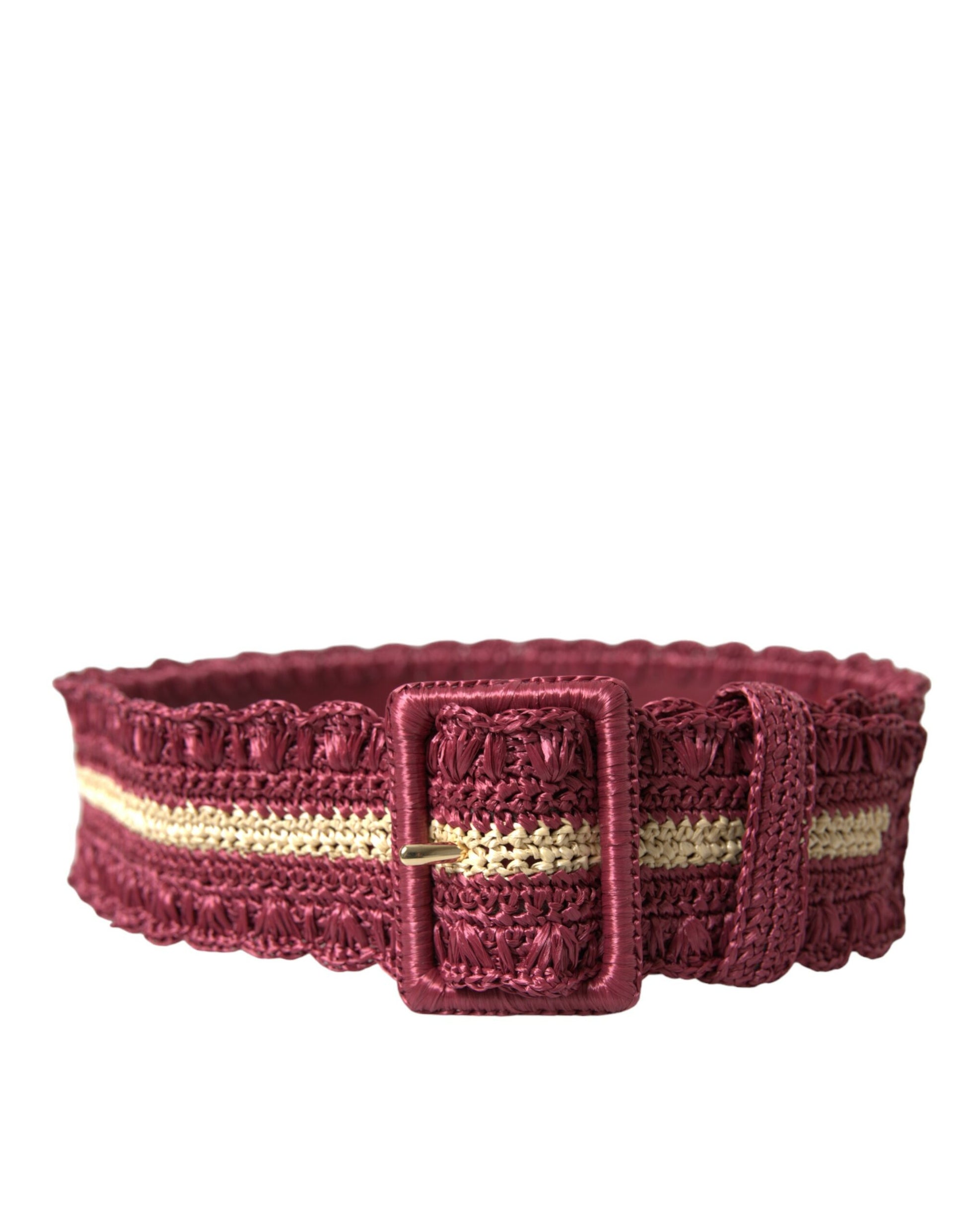 Maroon Elegance Canvas Waist Belt