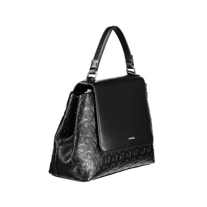 Black Polyester Handbag