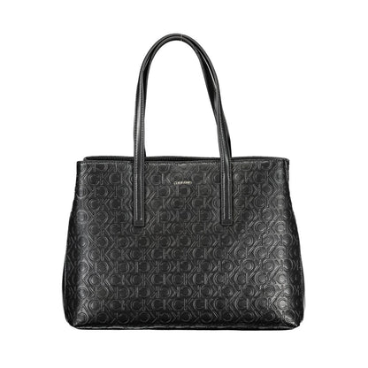 Black Polyester Handbag