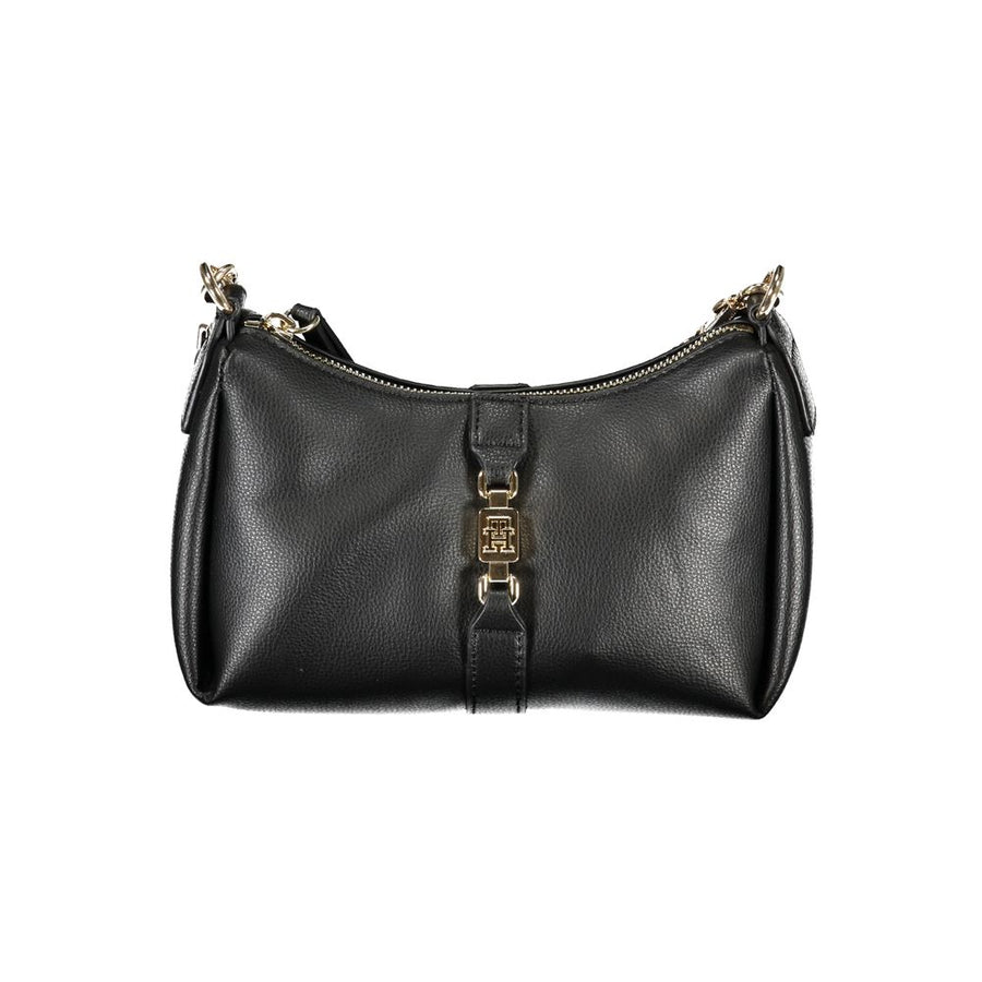 Black Polyester Handbag