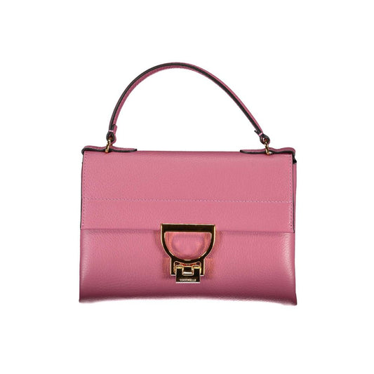 Rosa Lederhandtasche