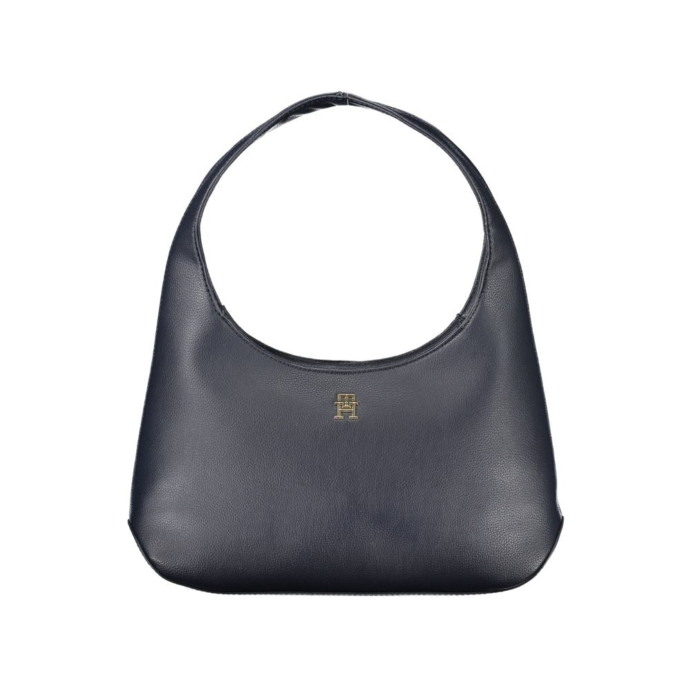 Blue Polyester Handbag