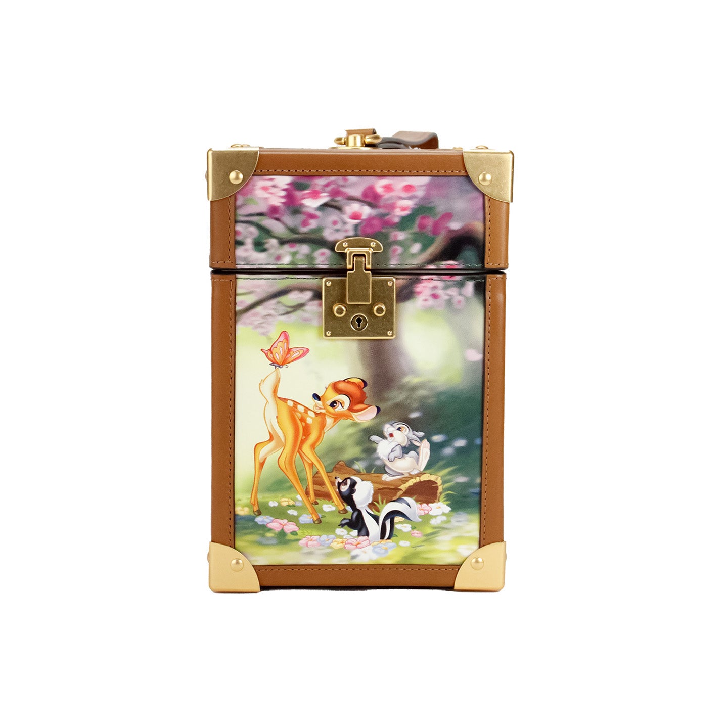 Disney Bambi 3D-Kofferraum bedruckte PVC-Clutch-Handtasche mit Tragegriff oben