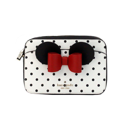 Disney Minnie Maus – Kamera-Umhängetasche aus PVC mit Punktemuster