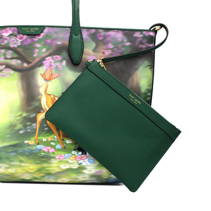 Disney Sutton Bambi beschichtetes Canvas Schultertasche Handtasche Geldbörse