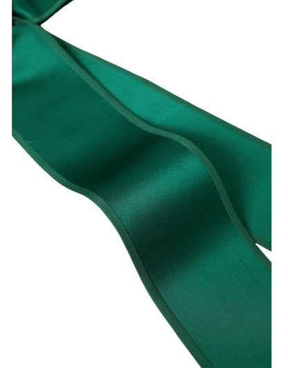 Green Silk Satin Waist Women Belt