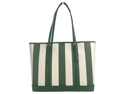 Jet Set Travel Large TZ Shoulder PVC Tote Bag Purse Fern Green