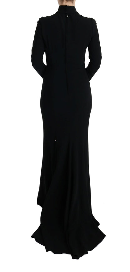 Elegant Full Length Sheath Gown in Black