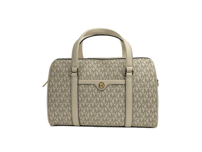 Travel Medium Duffle Satchel Umhängetasche Geldbörse Creme