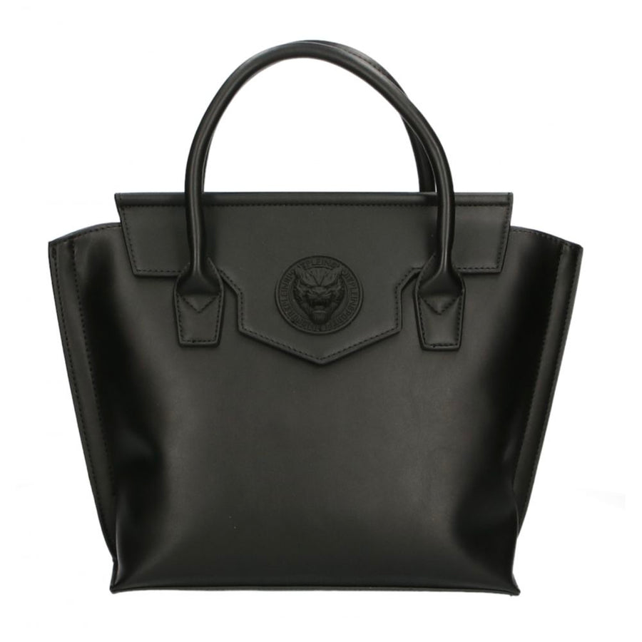 Elegante schwarze magnetische Handtasche