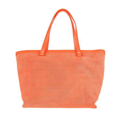 Orange Calfskin Women Handbag