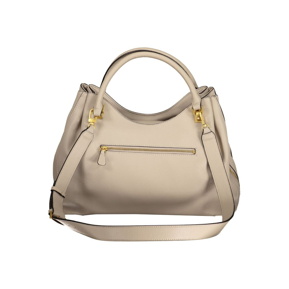 Beige Polyethylene Handbag