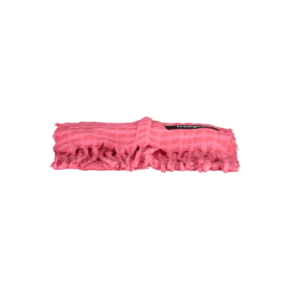 Pink Polyester Scarf