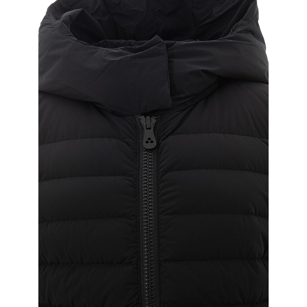 Elegante schwarze Polyamidjacke für Damen