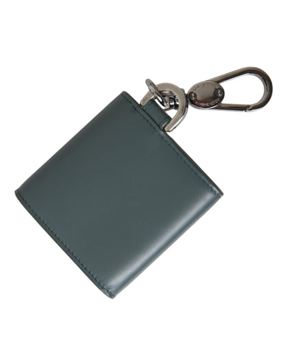 Green Leather DG Logo Keyring Coin Purse Keyring Wallet