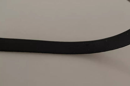 Black Velvet Silver Tone Metal Buckle Belt