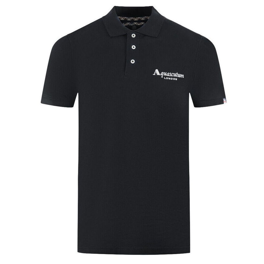 Elegantes Poloshirt aus Baumwolle mit kontrastierendem Logo