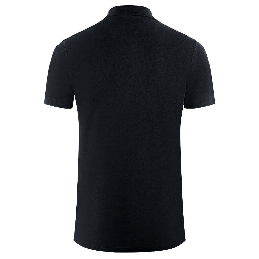 Elegantes Poloshirt aus Baumwolle mit kontrastierendem Logo