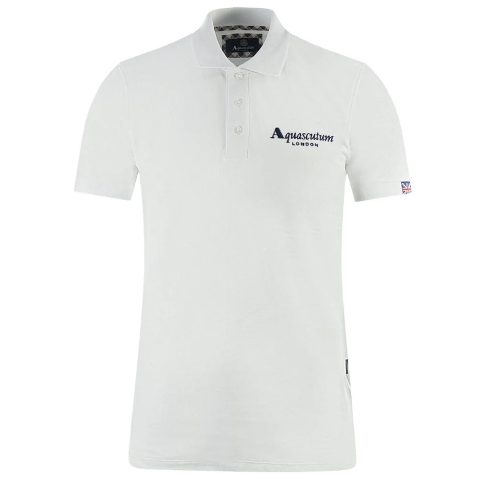 Elegantes weißes Poloshirt aus Baumwolle