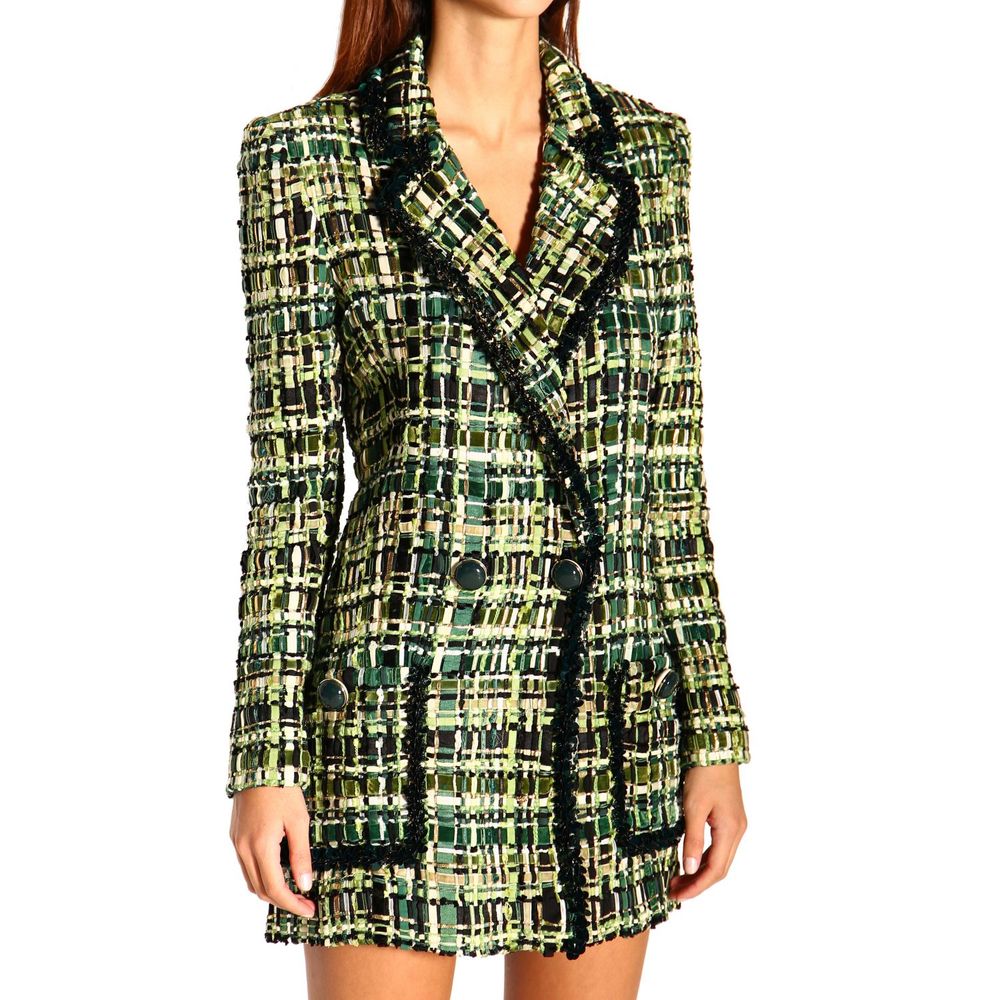 Elegant Forest Green Buttoned Jacket