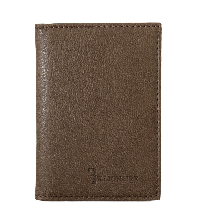 Elegant Leather Men's Wallet in Brown