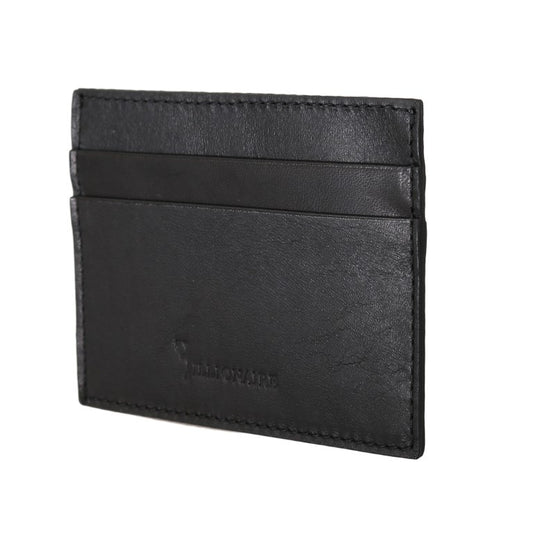 Exquisite Black Leather Men's Wallet